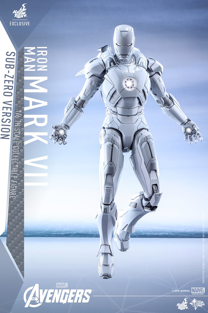 Hot Toys – MMS329 – 復仇者聯盟【鋼鐵人馬克7 極地版】Mark VII Sub-Zero Ver. 1/6 比例人偶作品