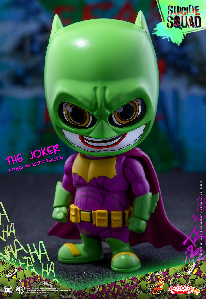史上最花俏的偽蝙蝠俠來囉！！Hot Toys – COSB304 – 自殺突擊隊【偽蝙蝠俠版：小丑】The Joker Batman Imposter Ver. Cosbaby