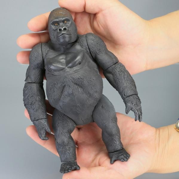 精緻、高可動的新時代軟膠玩具！  海洋堂 Sofubi Toy Box001 西部低地大猩猩