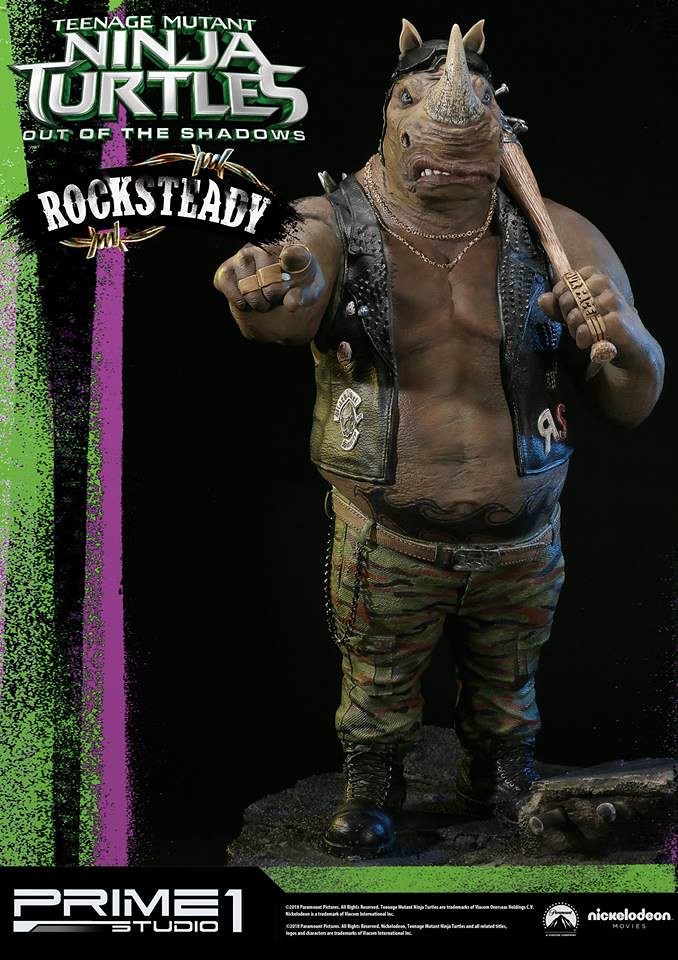 Prime 1 Studio 忍者龜：破影而出【洛克史迪】TMNT: Out of the Shadows Rocksteady 1/4 比例全身雕像