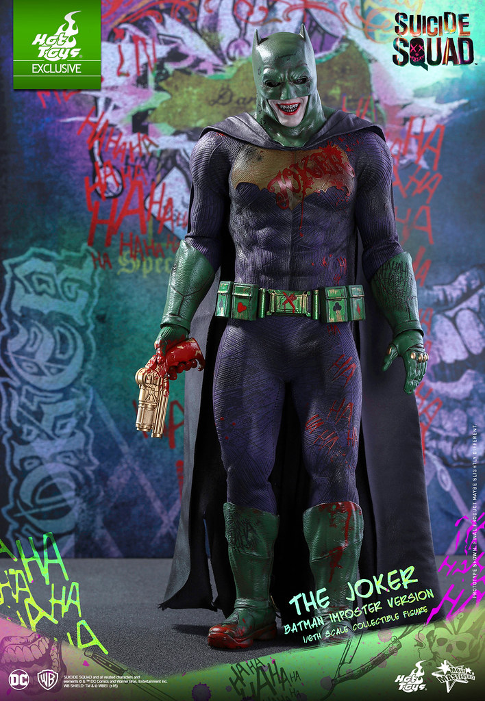 史上最花俏的蝙蝠俠來囉？！Hot Toys – MMS384 – 自殺突擊隊【偽蝙蝠俠：小丑】The Joker Batman Imposter Ver. 1/6 比例人偶作品