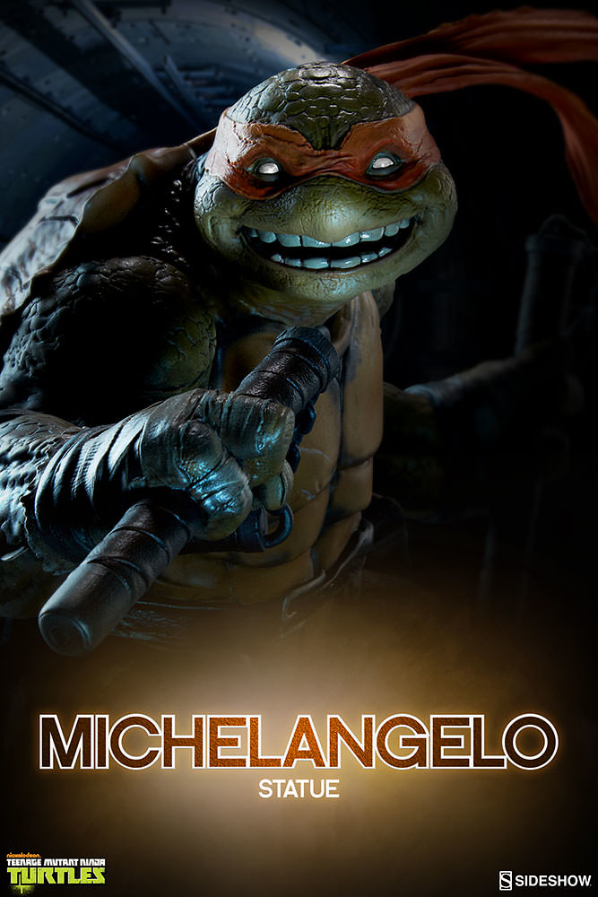 Sideshow Collectibles【米開朗基羅】Teenage Mutant Ninja Turtles Michelangelo 全身雕像作品