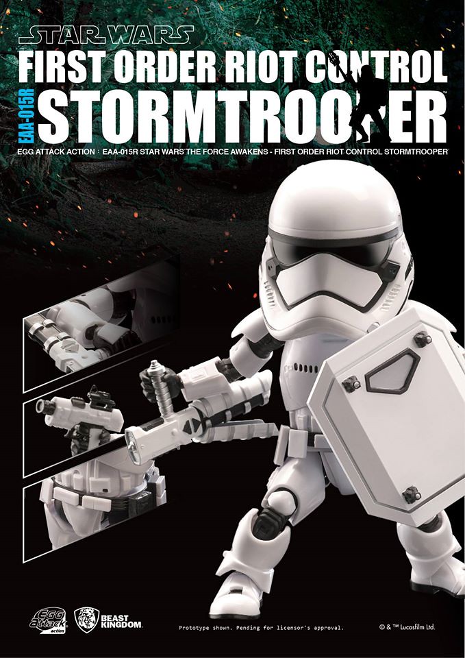 野獸國 Egg Attack Action 系列【第一軍團鎮暴突擊兵】STAR WARS：原力覺醒 Riot Control Stormtrooper EAA-015R