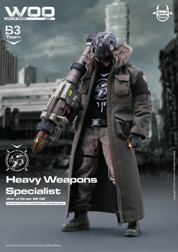 TTF2016 限定版！Devil Toys - War of Order: SP 02 - Heavy Weapons Specialist (熊骨小隊--重砲防衛者)