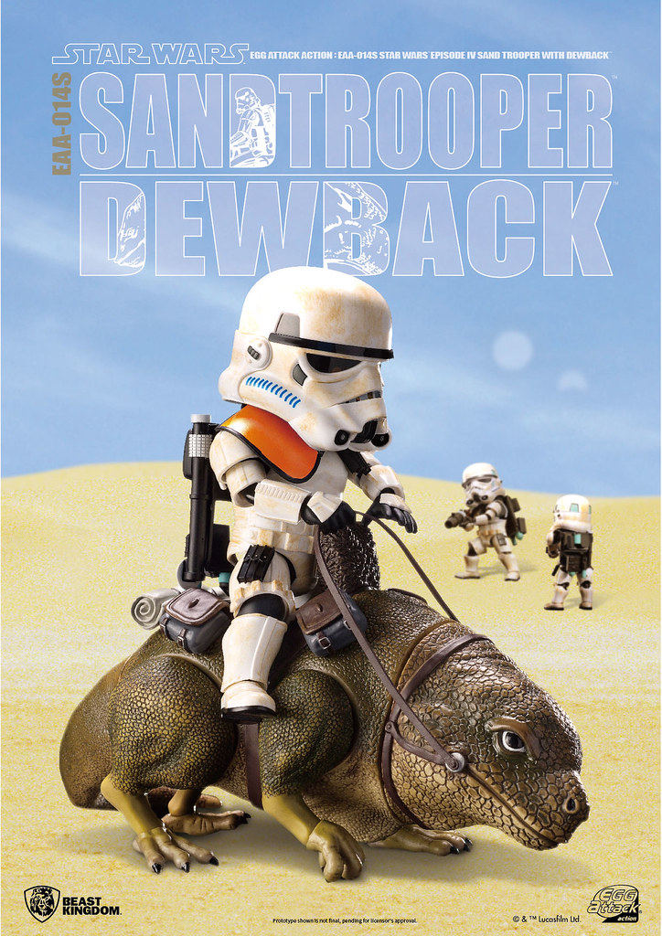 野獸國 Egg Attack Action 系列【濕背獸 & 帝國沙漠兵】星際大戰：曙光乍現 EAA-014S Dewback & Standtrooper