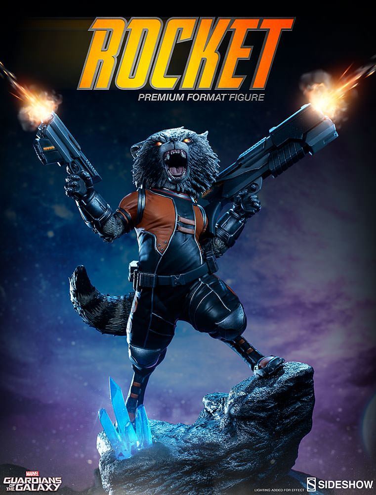 Sideshow Collectibles【星際異攻隊：火箭浣熊】Rocket Raccoon 1/4 比例 全身雕像