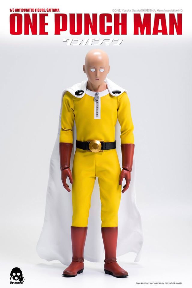 threezero 一拳超人【禿頭披風俠：埼玉】ONE–PUNCH MAN SAITAMA 1/6 比例人偶作品