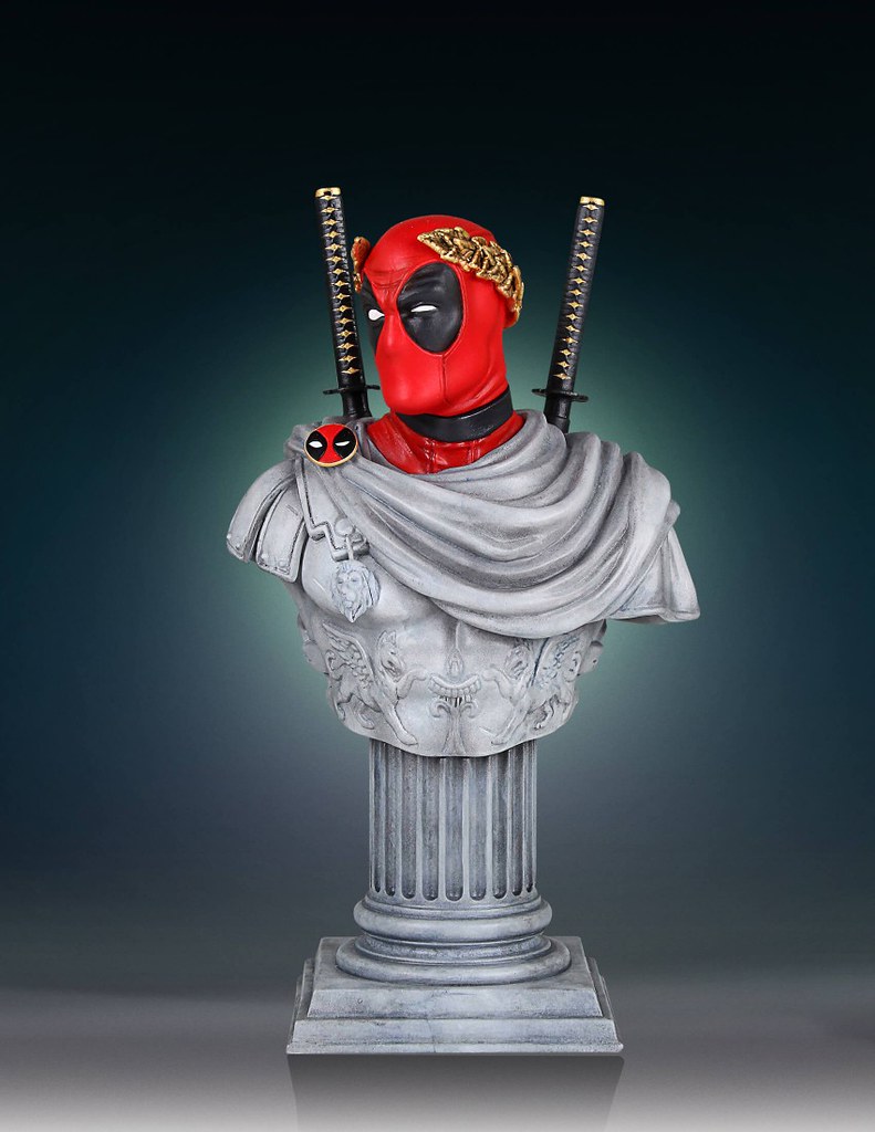 第一位死侍帝國皇帝登基！！Gentle Giant【死侍凱撒】Deadpool Caesar 半身胸像作品