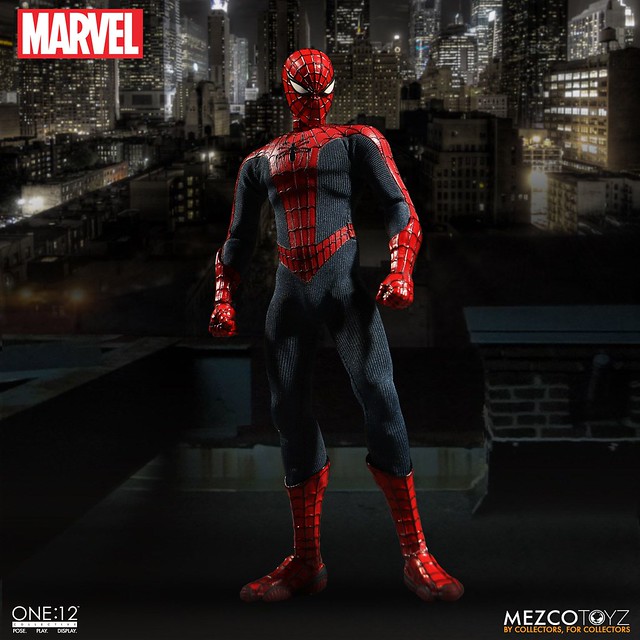 MEZCO – ONE:12 COLLECTIVE 系列【蜘蛛人】MARVEL Spider-Man 1/12 比例人偶作品