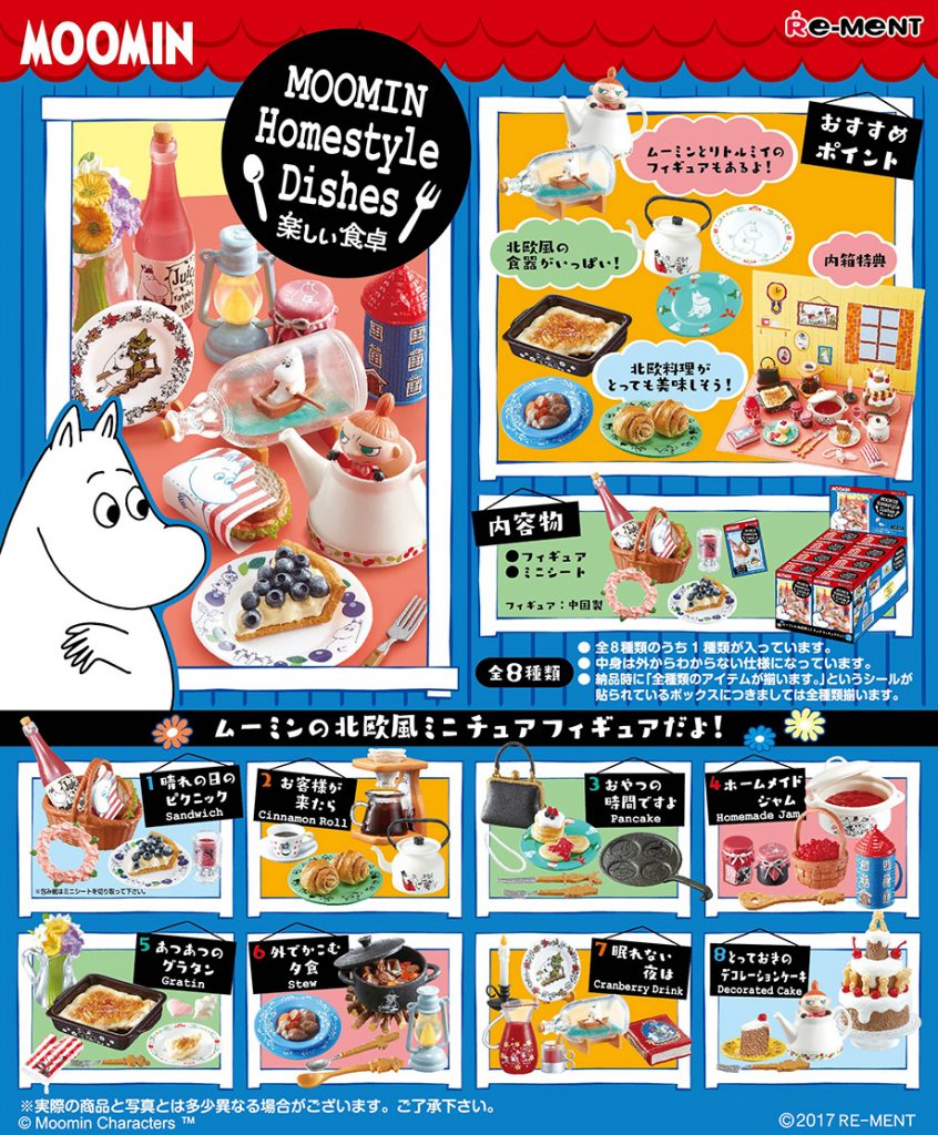 【完整官圖、販售資訊更新】RE-MENT 【嚕嚕米北歐居家餐點篇：有趣的餐桌】Homestyle Dishes 楽しい食卓