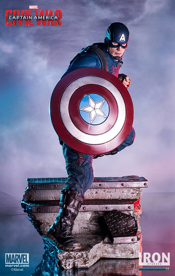 Iron Studios 美國隊長3：英雄內戰【美國隊長與蟻人】Captain America & Ant-Man 1/4 比例全身場景雕像