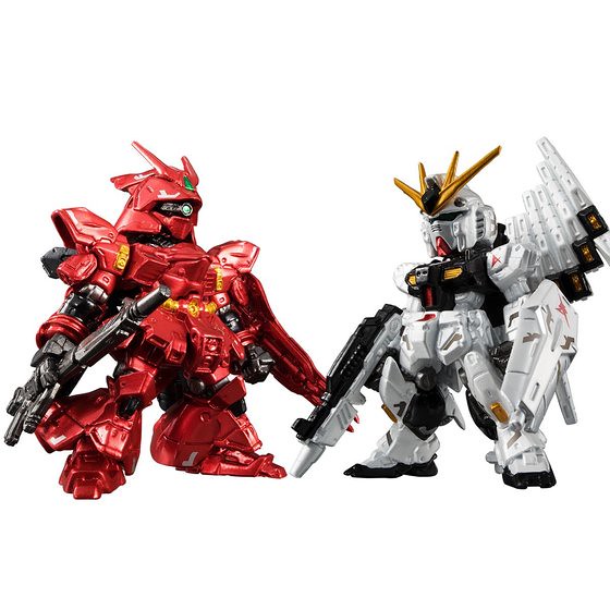 FW GUNDAM CONVERGE：CORE 機動戰士ν 鋼彈＆沙薩比(金屬配色版)【PB限定】