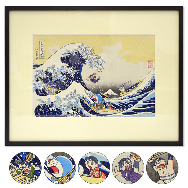 ドラえもん浮世絵木版画 『富嶽三十六景　尾州不二見原』 ドラえもん 浮世絵木版画「富嶽三十六景 尾州不二見原」｜浮世絵工房