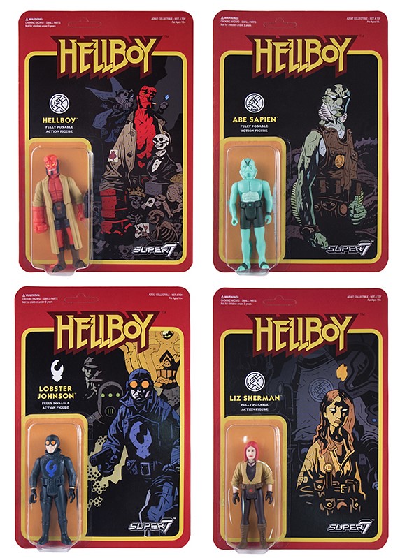 SUPER7 ReAction 系列【Mike Mignola 地獄怪客】Hellboy 3.75 吋吊卡作品