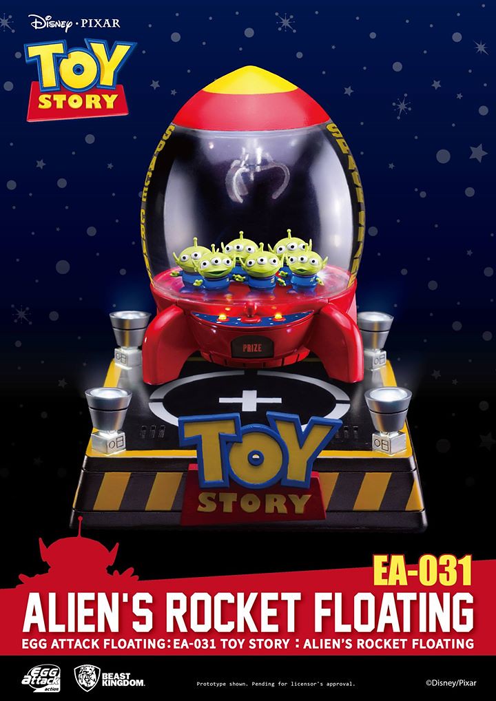 野獸國 Egg Attack 系列【玩具總動員：三眼怪火箭磁浮版】Toy Story Alien's Rocket Floating EA-031