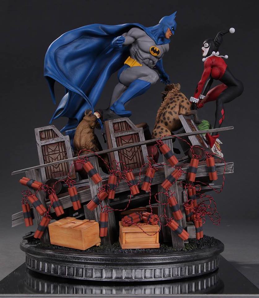 DC Collectibles【蝙蝠俠大戰小丑女】Batman vs. Harley Quinn Battle Statue 1/6 比例全身雕像作品