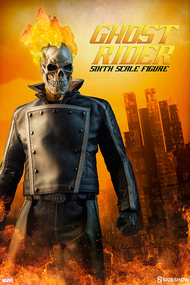 Sideshow Collectibles【惡靈戰警】超級英雄計畫第五彈 Ghost Rider 1/6 比例人偶作品