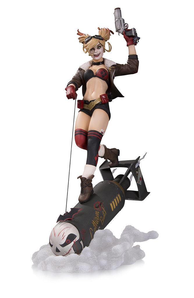 DC Collectibles – Bombshells 系列【小丑女哈莉．奎茵豪華雕像】Harley Quinn Deluxe Statue 全身雕像作品