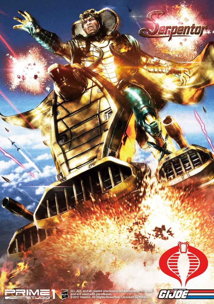 集合歷史英雄DNA所誕生的人工梟雄！Prime 1 Studio 《除暴突擊隊》眼鏡蛇大帝 G.I. Joe Serpentor