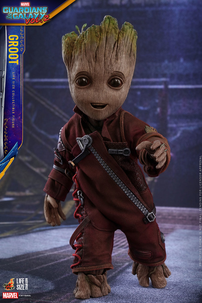 喜歡小格魯特？那就帶一隻Hot Toys 1：1 小格魯特回家吧～ Hot Toys - LMS004 Groot Life-Size Collectible Figure