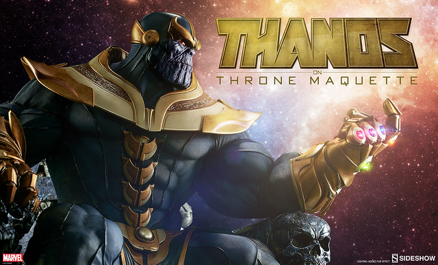 Sideshow Collectibles【王座上的薩諾斯】Thanos on Throne 1/4 比例坐姿雕像作品