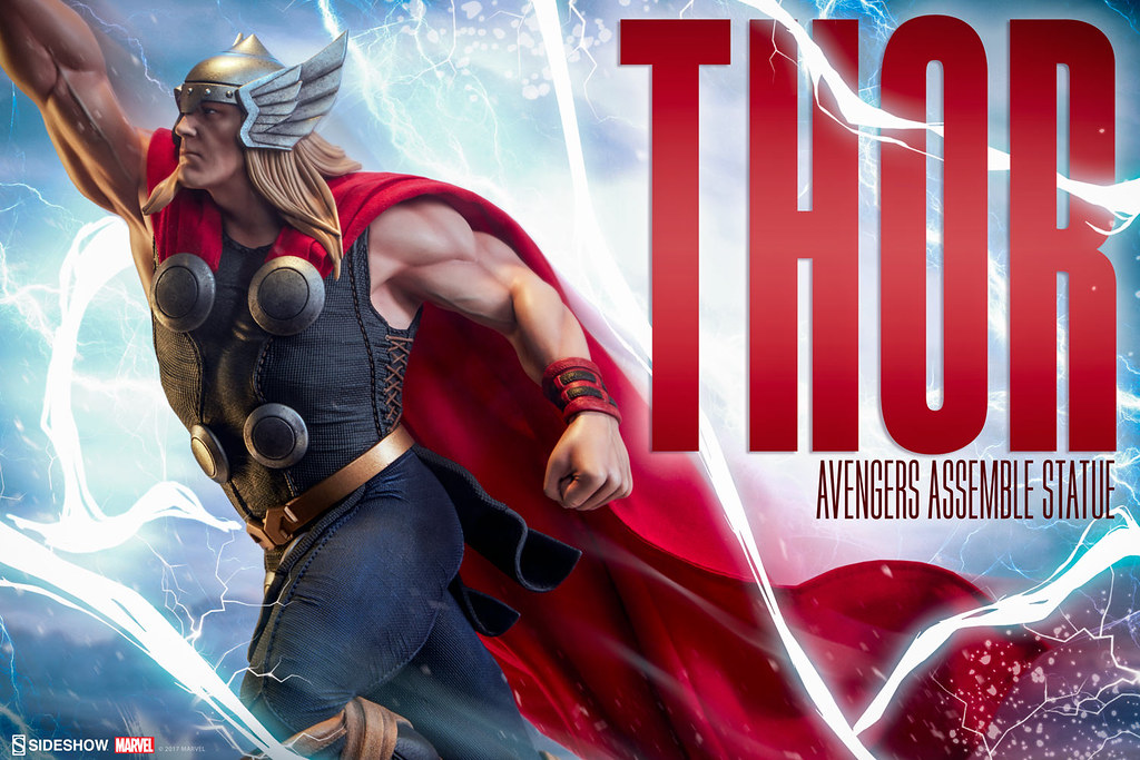 Sideshow Collectibles【雷神索爾】Avengers Assemble Thor 1/5 比例全身雕像作品