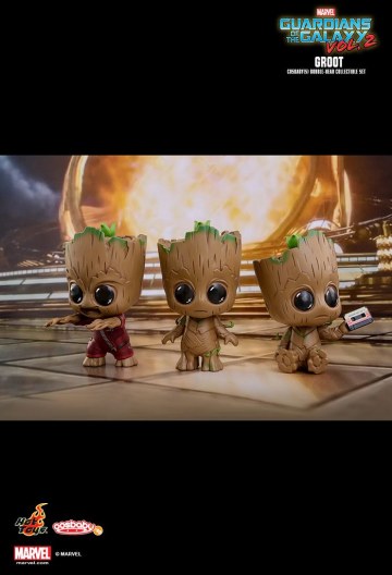「I am Groot!」Hot Toys COSB360 《星際異攻隊2》格魯特 Groot Cosbaby Bobble-Head 3-Pack