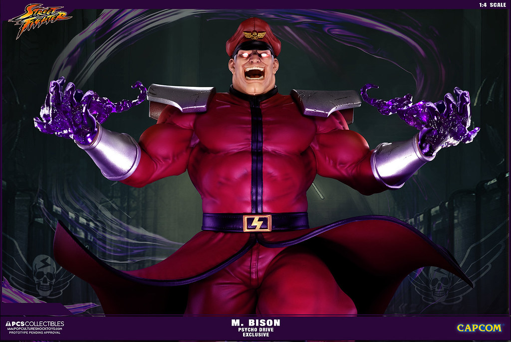 Pop Culture Shock 貝卡1/4 比例雕像原色限定版M.BISON 1:4 Ultra