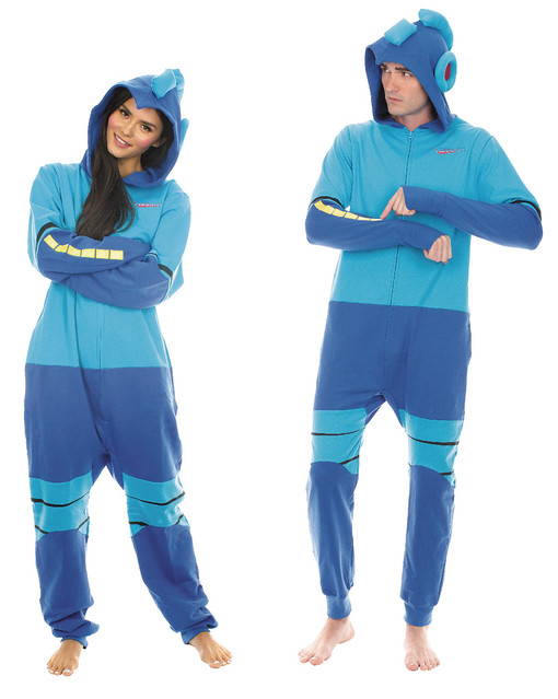 一秒變身洛克人！Underboss《洛克人》造型睡衣 MEGAMAN HOODED UNION-SUIT LOUNGER