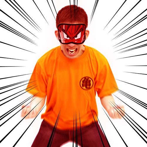 哥爆氣啦～～～界王拳－－－!!! COSPA《七龍珠》孫悟空眼罩 &「界王拳」T恤 悟空アイマスク & 悟空の界王拳Tシャツ