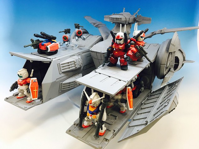 【更新試作品圖】拷打木馬，從左邊開始！FW GUNDAM CONVERGE《機動戰士鋼彈》白色基地（ホワイトベース） 商品化決定！