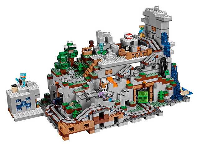 lego 21137 minecraft the mountain cave