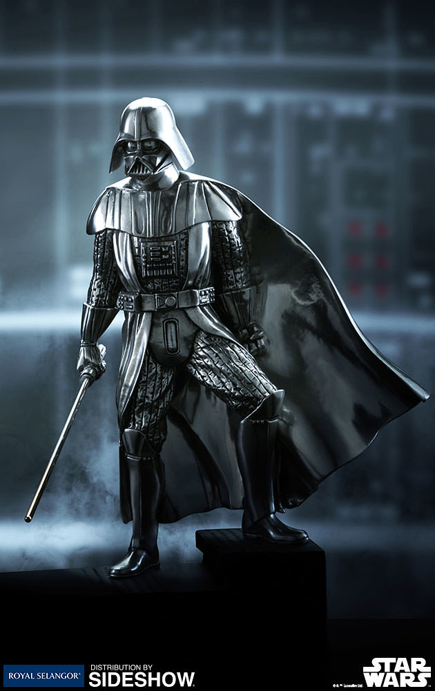 嶄新風格的黑武士收藏品！！Royal Selangor《星際大戰》黑武士達斯．維德 Darth Vader 合金小雕像