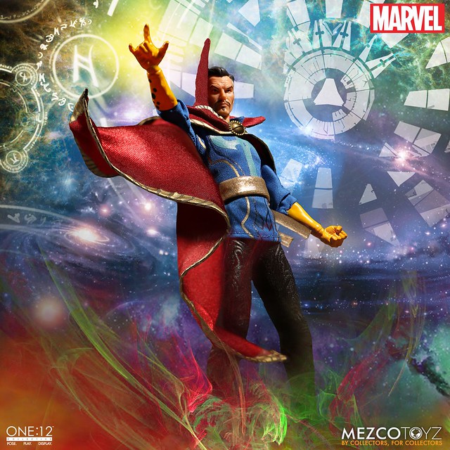 MEZCO – ONE:12 COLLECTIVE 系列【奇異博士】MARVEL Dr. Strange 1/12 比例人偶作品  可以元神出竅喔～～