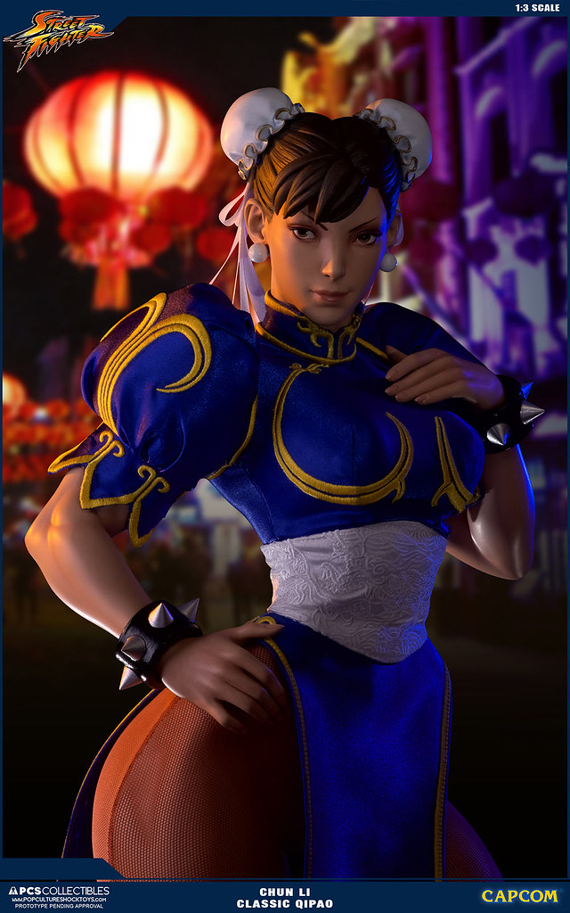 就是這個包頭！！Pop Culture Shock 【春麗】1/3比例雕像 經典旗袍限定版 CHUN LI 1:3 Statue Classic Qipao Exclusive