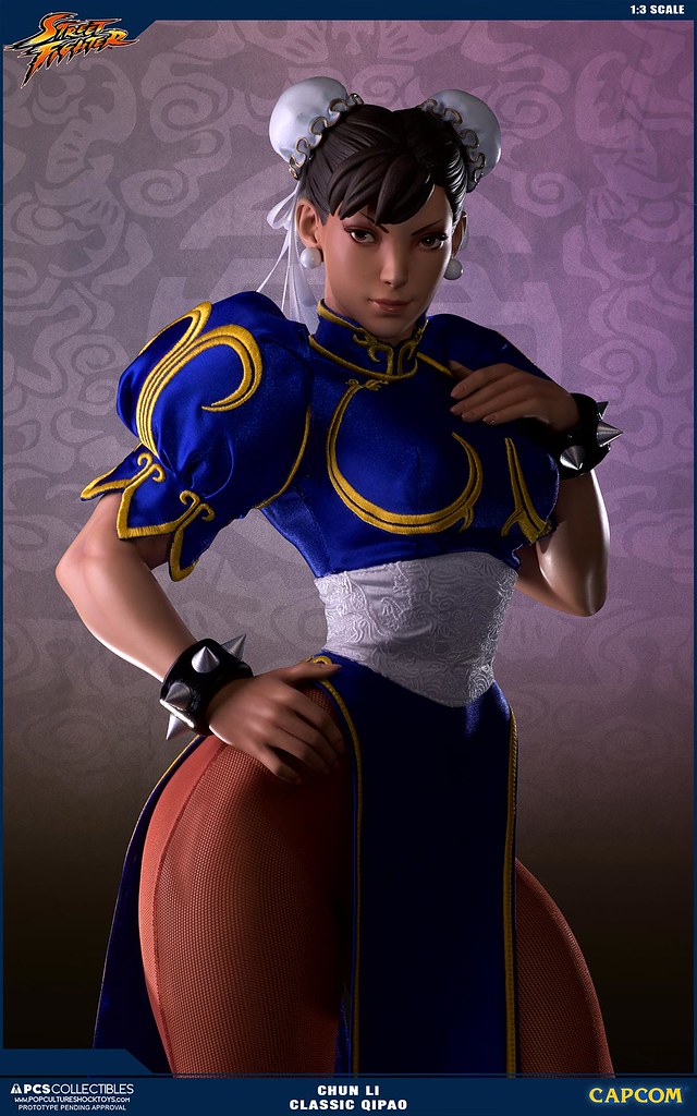 就是這個包頭！！pop Culture Shock 【春麗】13比例雕像 經典旗袍限定版 Chun Li 13 Statue Classic Qipao Exclusive 玩具人 0431