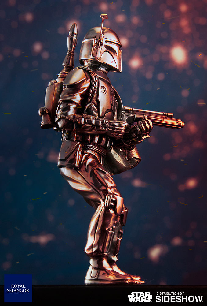 全銀河最強的賞金獵人！！Royal Selangor「波巴．費特」合金小雕像 Boba Fett Figurine