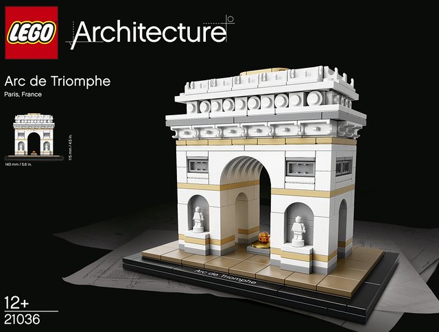 世界知名的法國象徵！！LEGO 21036 建築系列 【巴黎凱旋門】Arc De Triomphe