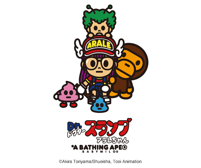 哦呦呦！～ A BATHING APE × 怪博士與機器娃娃 Dr. SLUMP ARALE / Dr. スランプ アラレちゃん