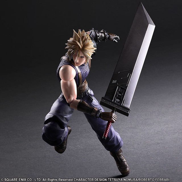 PLAY ARTS改《FINAL FANTASY VII REMAKE》克勞德·史特萊夫 クラウド・ストライフ 限定配色Ver.