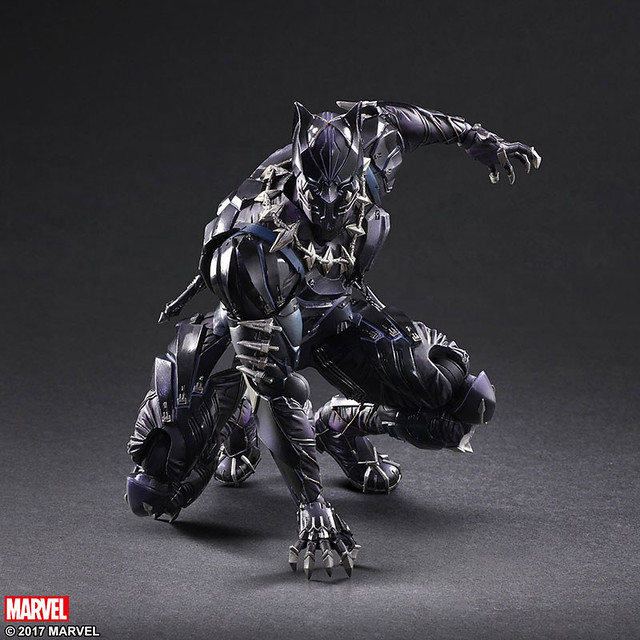 秘境黃金城「瓦干達」的帝王！！Play Arts 改【黑豹】Marvel Universe Black Panther