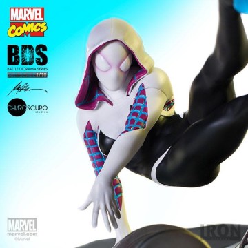 你這是在做鞍馬吧～～Iron Studios Battle Diorama 系列【女蜘蛛人·關】Spider-Gwen BDS Art Scale 1/10 比例決鬥場景作品