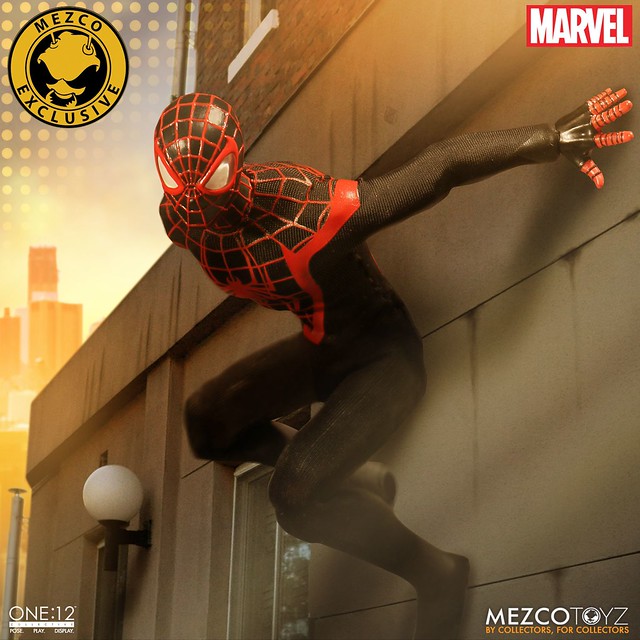 MEZCO – ONE:12 COLLECTIVE 系列【終極蜘蛛人邁爾斯】2017 夏季限定！！MARVEL Ultimate Spider-Man Miles Morales 2017 Summer Exclusive 1/12 比例人偶作品