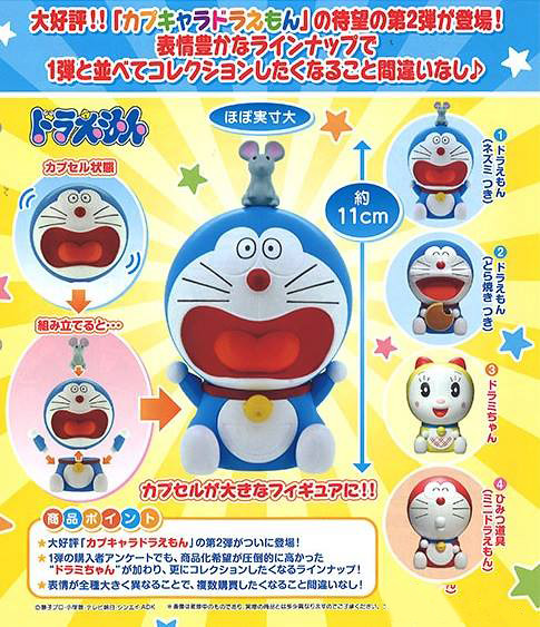 GASHAPON《哆啦A夢》好玩又環保的轉蛋作品 「第二彈」好評續推！ドラえもん カプキャラドラえもん2
