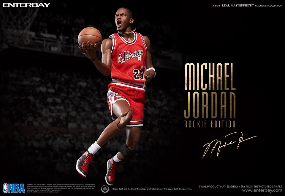 一個神的誕生！！ENTERBAY【麥可．喬丹菜鳥版】Michael Jordan Rookie Ver. 1/6 比例人偶作品