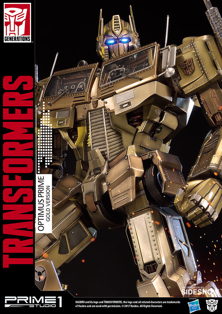 Prime 1 Studio 變形金剛【柯博文 金色版】Transformers Generation One Optimus Prime Gold Version 全身雕像作品