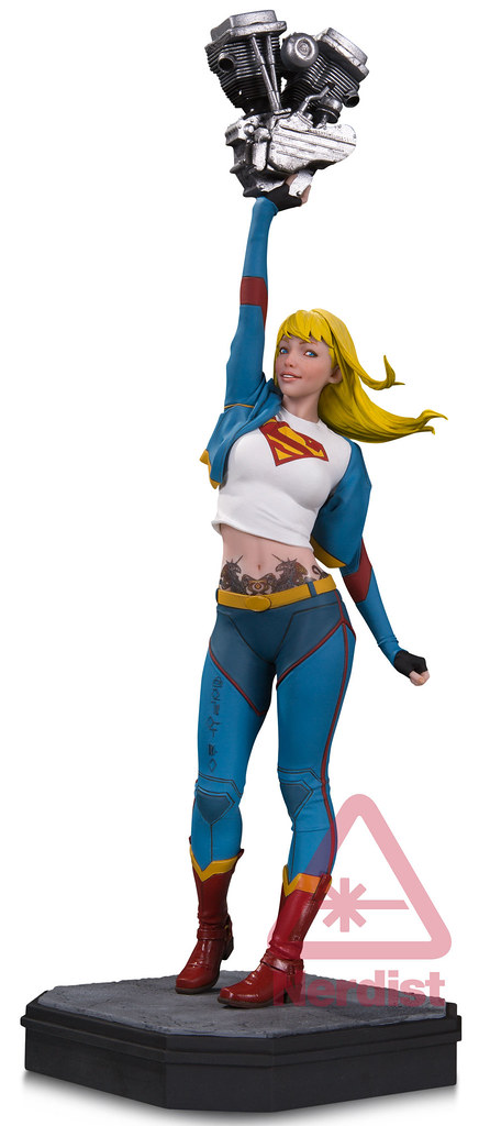 引擎當啞鈴？！DC Collectibles【暴走族女超人】Supergirl 全身雕像作品