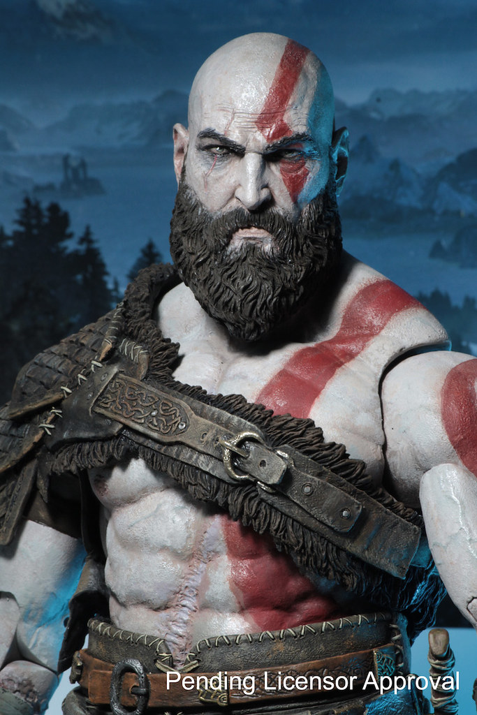 NECA 戰神【奎托斯】God of War (2018) Kratos 7 吋可動人偶作品