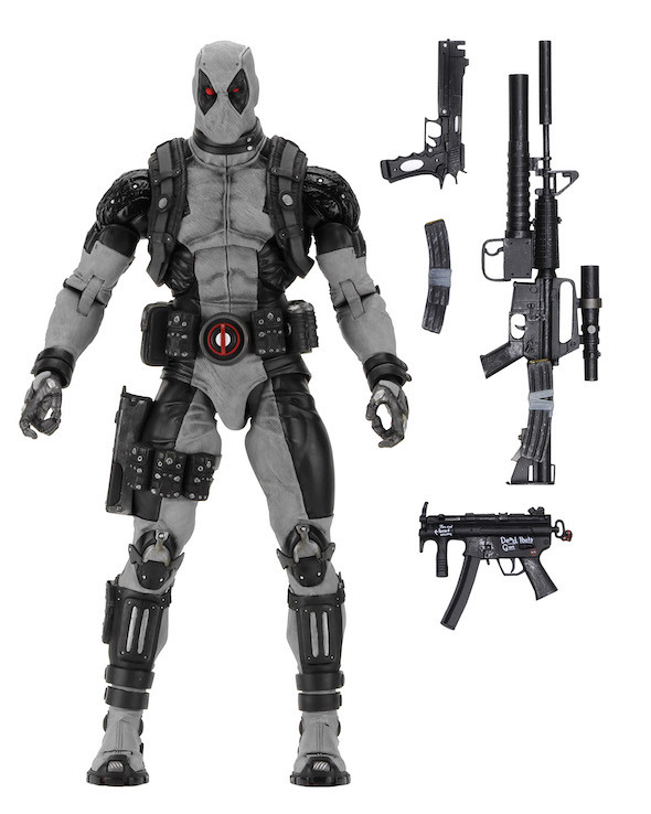 不管是經典紅黑配、還是時尚黑灰配，都一樣超北爛啦！！NECA MARVEL 系列【死侍 X-Force 版】X-Force Deadpool 1/4 比例可動人偶作品