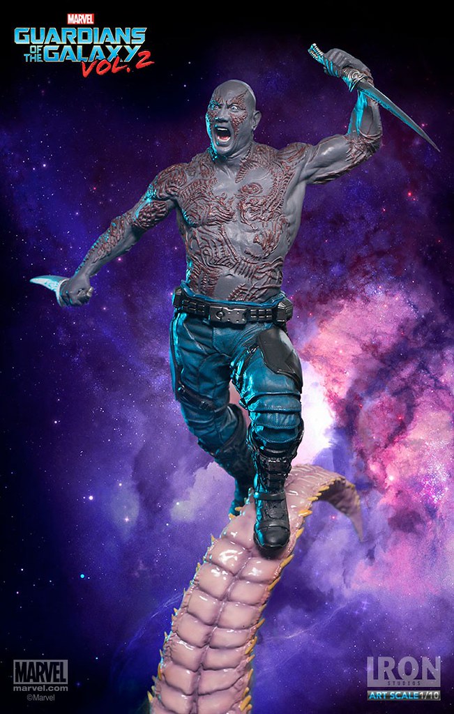 我奶頭很敏感的 Iron Studios Battle Diorama 系列星際異攻隊2 德克斯 Guardians Of The Galaxy Vol 2 Drax 1 10 比例決鬥場景作品 玩具人toy People News